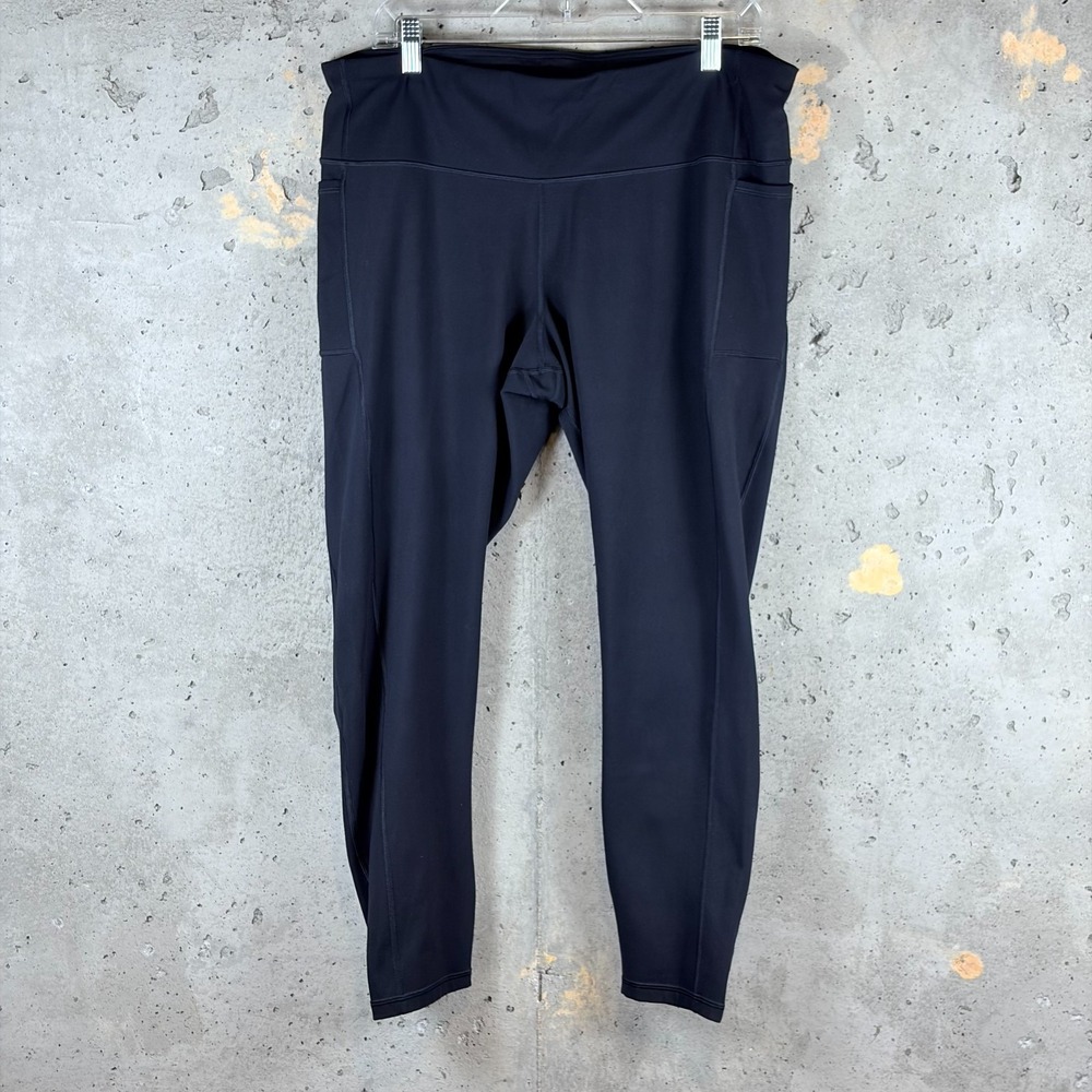 Gap Leggings Womens XL Black Brushed Power High Waist Athleisure 706814-00